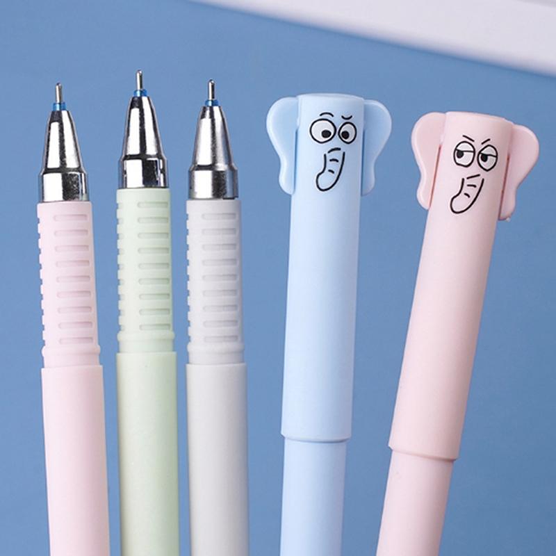 1 Sæt Fødselsdagsgave Ny Bamse Sletbar Gel Pen 0,5 mm Blå Vaskbart Håndtag Magiske Genopfyldnings Stave Skole Kontor Kawaii Papirvarer