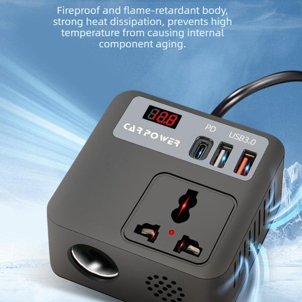 24V Car Power Inverter 150W Car Converter Adapter Multi-Function Power Inverter  Car