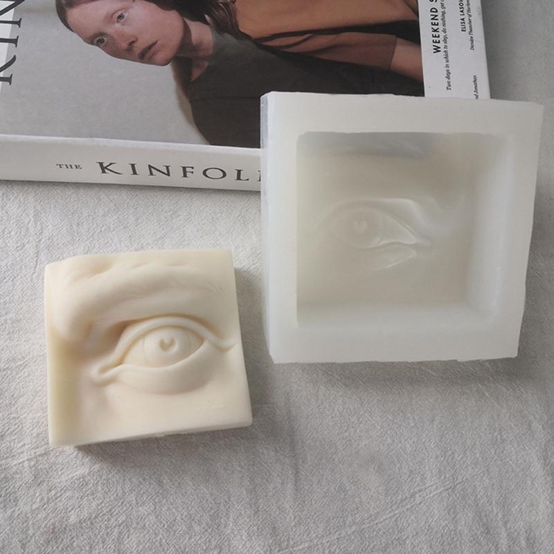 3D DIY Mould Ear Mouth Eye Nose Professional Candle Mold Silicone Flexible Plaster Wax Soap Making Craft Decorating Tool