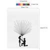 DIY Groom and Bride Pattern Fingerprint Guest Signature Guestbook Painting Wedding DecorationHK208