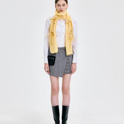KIMZISU Ribbon Tied Muffler _ YELLOW