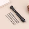 0.5-3.0Mm Hand Drill Set Mini Aluminum Hand Drill Bit Jewelry Craft Hand Manual Drill Woodworking Tools Drill Bit Dropship