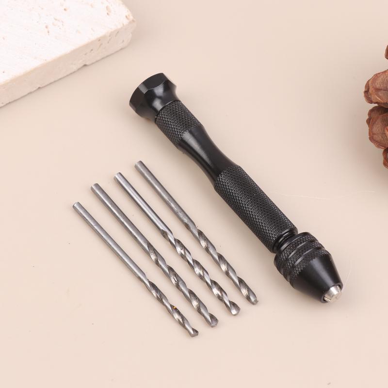 0,5-3,0 mm Sada ručních vrtaček Mini hliníková ruční vrtačka Bit na šperky Řemesla Ruční manuální vrtačka Dřevoobráběcí nástroje Vrták Dropshipping