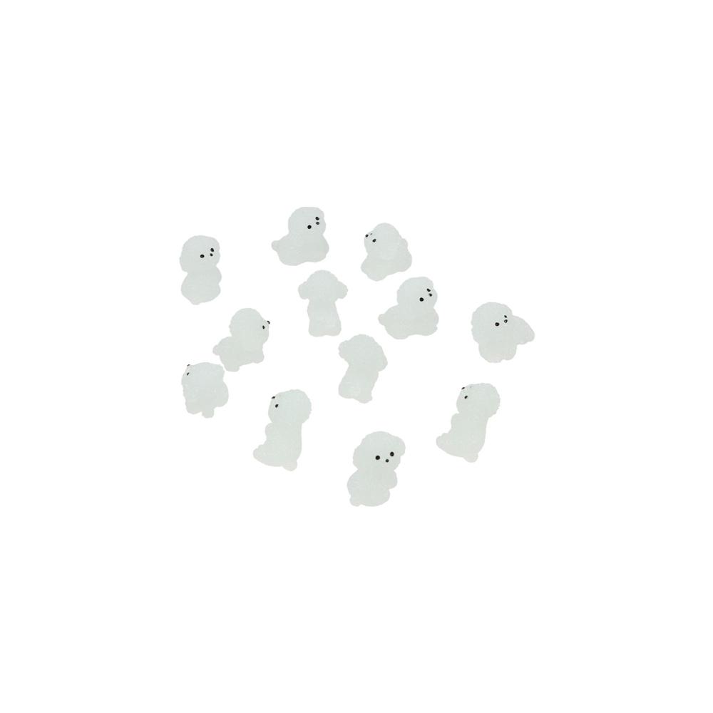 Handgemachte Mini Leucht Pudel Hund Figuren Cartoon Micro Landschaft Dekoration Garten