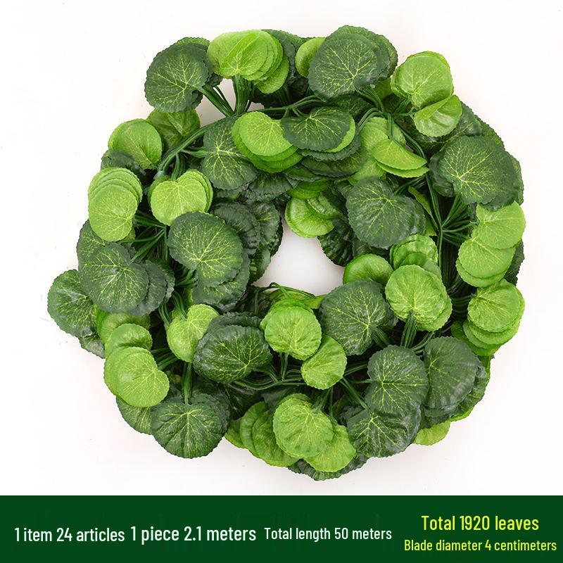 Large Green Fake Leaf Ornaments for Vines and Roof Décor