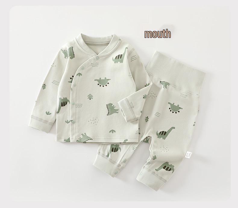 Autumn Baby Clothes Set: Cotton Pajamas & Pants for Newborns (Unisex)