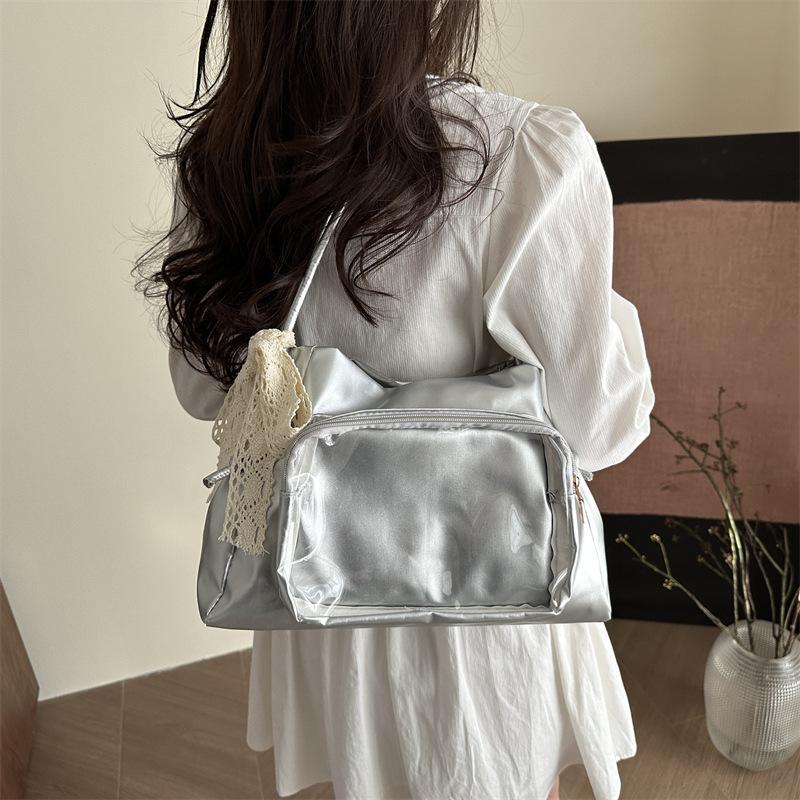 Trendy osobnost roztomilá bolestivá taška velká kapacita nová průhledná crossbody taška přes rameno tote bag ženy