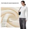 Women's High Neck Wool Long Sleeve Base Layer Top for Fall/Winter
