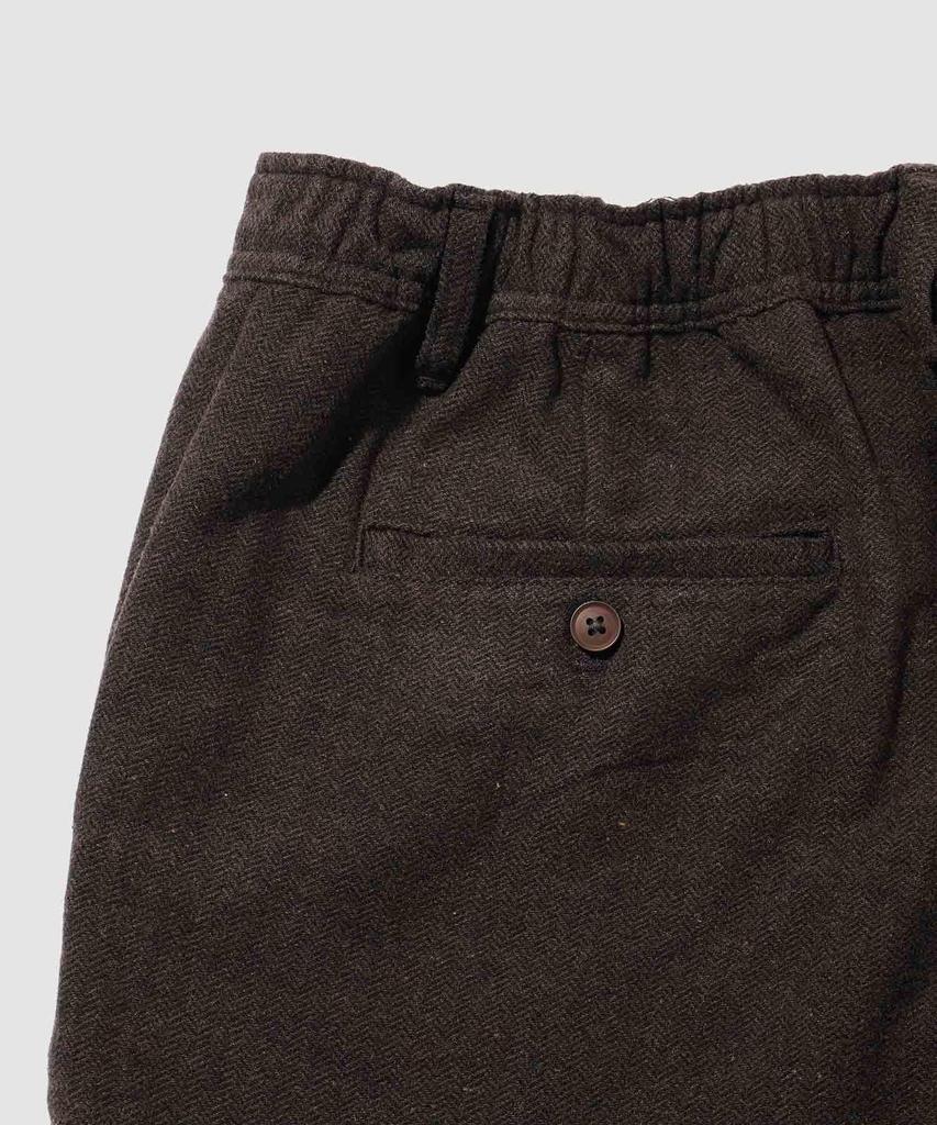 Dickies Men's Easy Pants with Elastic Waist, Drawstring, Pockets, Wool Blend, Brown, Size M