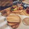 Nordic Retro Japanese Acacia Wood Coffee Tray Set