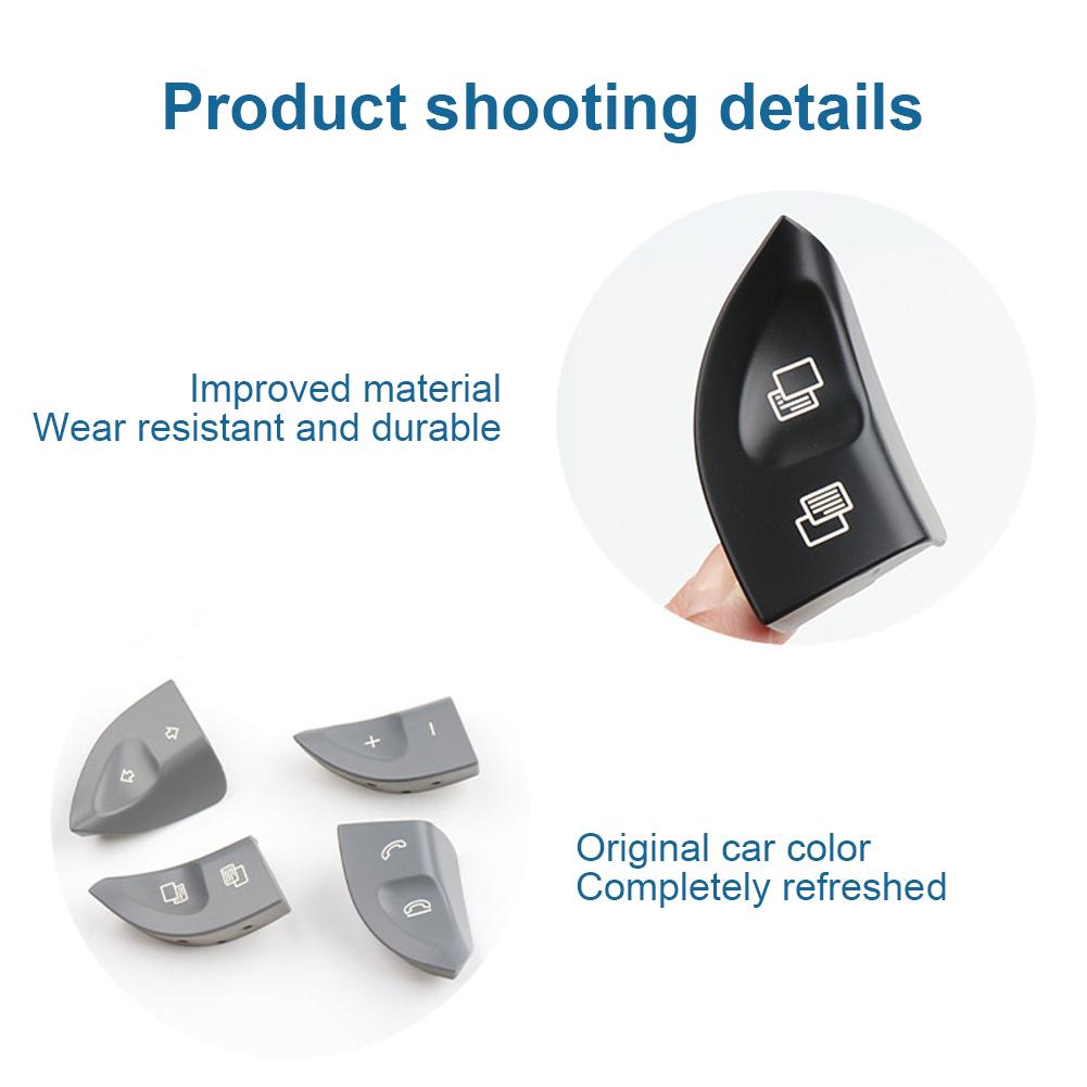 1 Pair Left Right Steering Wheel Buttons Switch Multi-function Switch Buttons 2208210679 for Mercedes-Benz S CL Class W220 W215