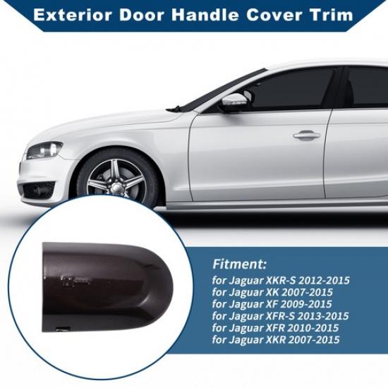 Exterior Door Handle Cover Trim for Jaguar XK 2007-2015, for Jaguar XF Brown Red