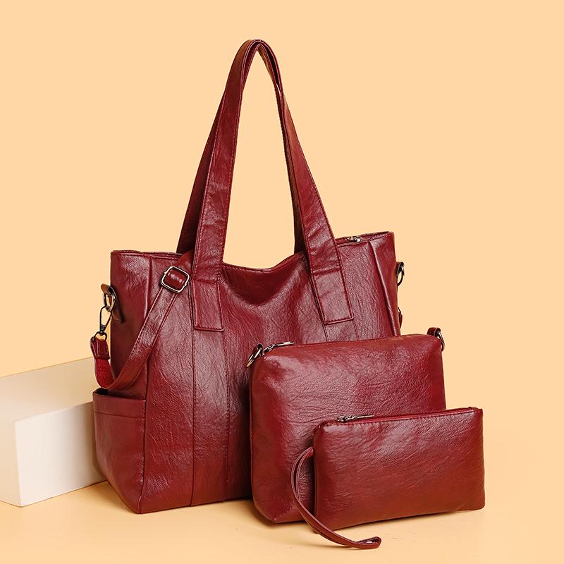 2025 Mother-Daughter Multi-piece Women's Bag Set - Large Capacity Single Shoulder & Handheld Bag
