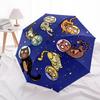 1pc Space Cats Adventure Umbrella with Plastic Handle,Suitable for All Seasons Home Travel Outdoor Umbrellaptys31062