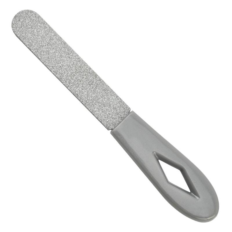 Double Sided Stainless Steel Nail File Sanding Nail Art Buffer Manicure Pedicure Tool, For Toenail& Foot Clean