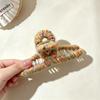 Rainbow Popping Candy Woolen Hair Clip - Cute Large Claw Clip for Women, High-End Internet Celebrity Shark Style
