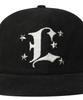 Lujeoseukeulleob Corduroy L Logo Studded Cap Black
