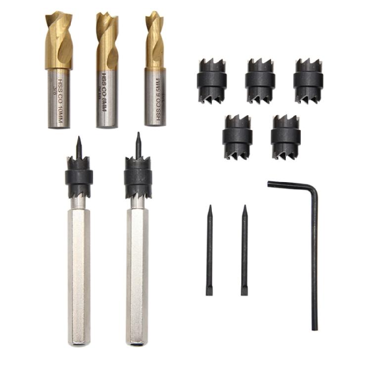 13 Piece Welding Slag Remover Drill Bits For Metal Fabrication Heat Treated Long Lasting Lightweight Professional Workshop Use