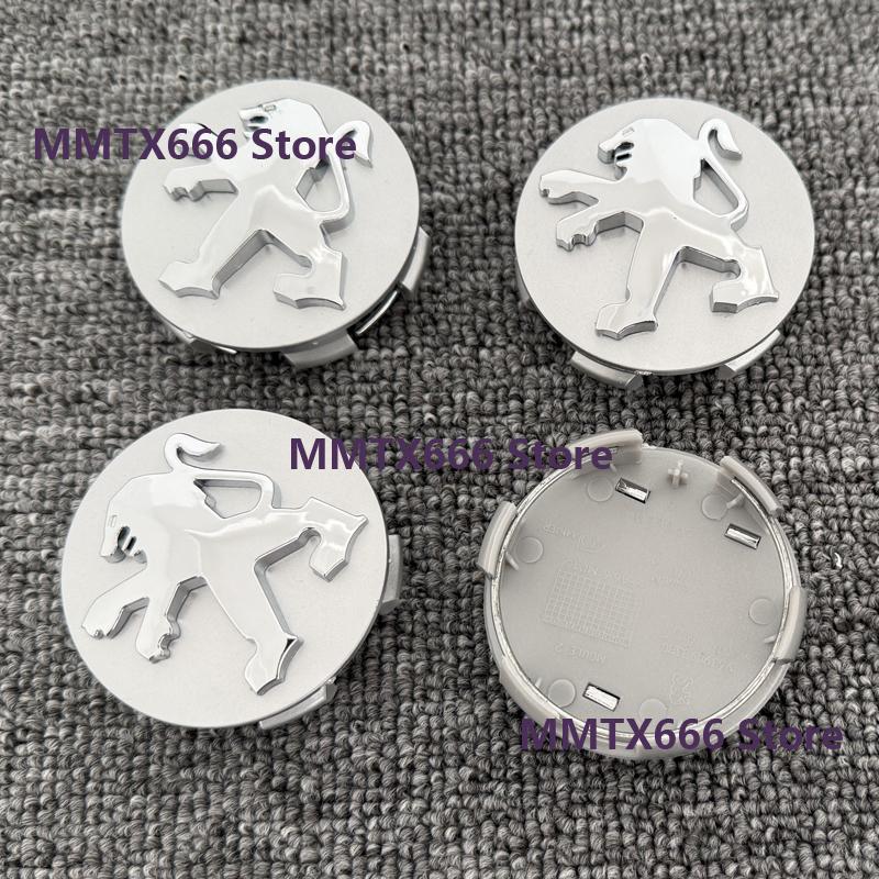 4Pcs 60MM Car Wheel Center Hub Cap Badge Rim Lid Sticker For Peugeot 206 307 308 3008 207 208 407 508 2008 5008 107 106 205 SW