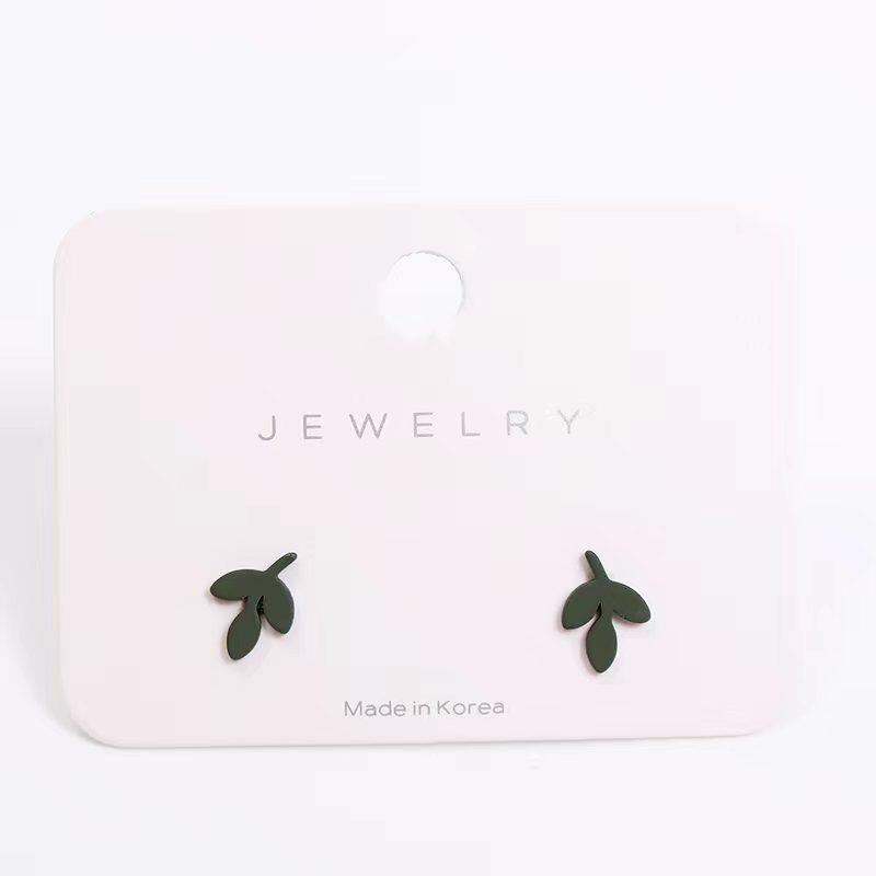 

Серьги из серебряных листьев S925 — простой и элегантный дизайн для женщин