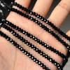 Handmade DIY Bracelets Materials 38cm Loose Spacer Beads Black Spinels Stone Beads  Necklace