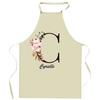 Tablier De Cuisine - Cyrielle Lettre - Impression Bretonne - Coton Résistant - Impression Fabriquée En France