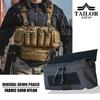 TAILOR JAPAN Drop Hanger Pouch, Drop-Down Pouch, Airsoft Pouch, Tactical Pouch, CORDURA 500D (Black)