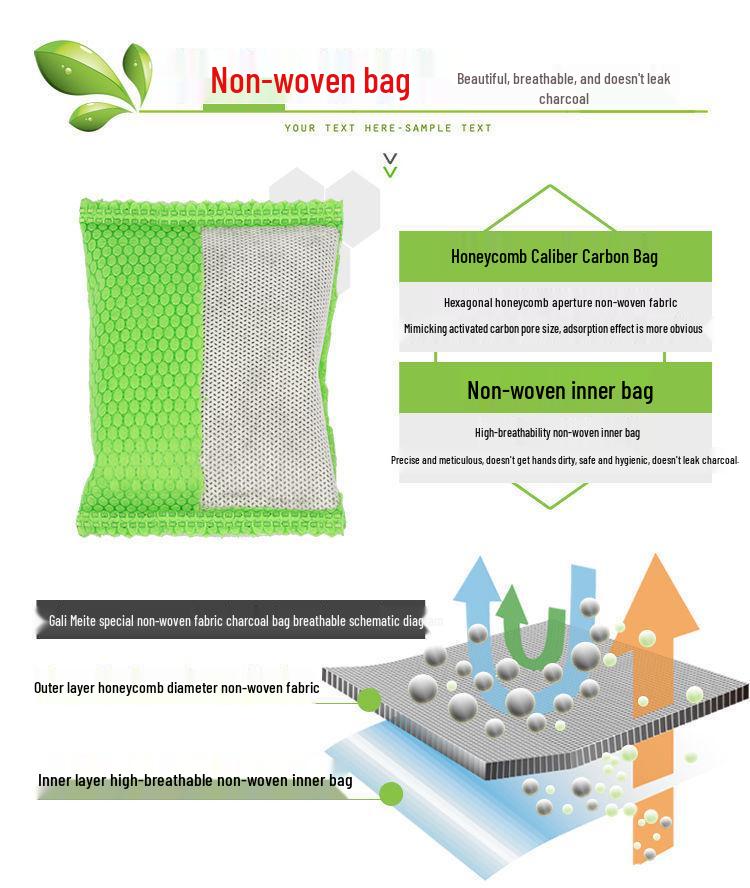 Bamboo Charcoal Bag for Odor and Formaldehyde Removal In Homes and Cars