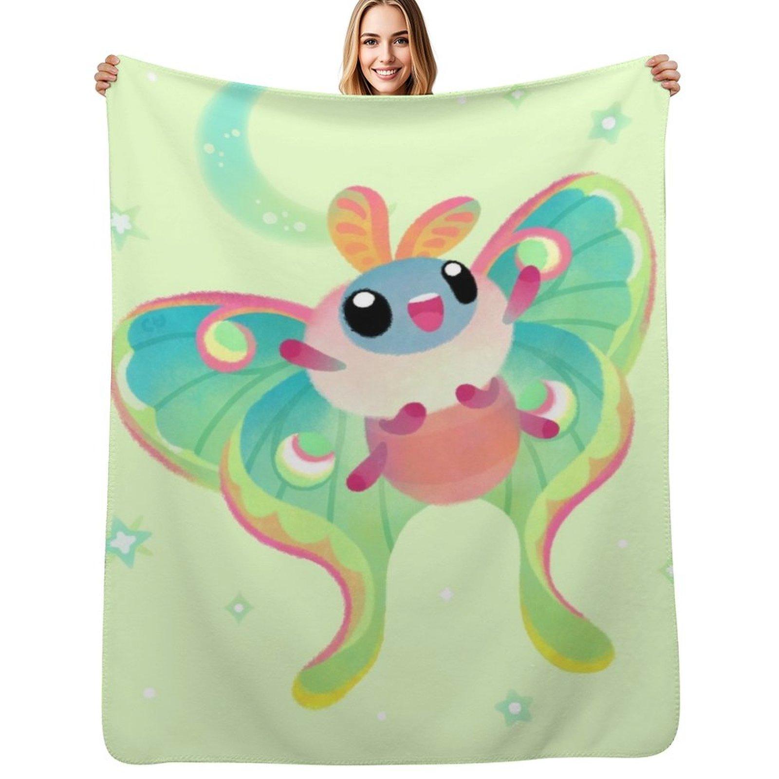 

Luna Moth Throw Blanket Summer Cool Breathable Blanket for Sleeping 102x76cm(40x30in)