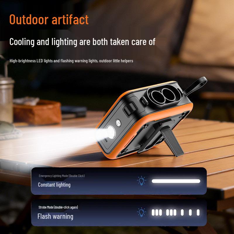 2026 Wearable Waist Clip Fan & Power Bank: Portable Air Conditioner for High-Temperature Work