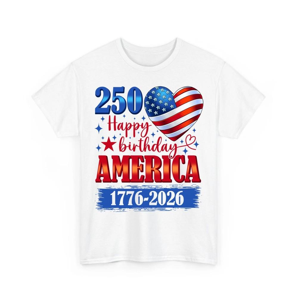 250 Years American Flag 250th Anniversary USA Hearts We The People Gift TShirt Unisex T-Shirt L