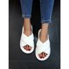 Ladies Cross Strap Corduroy House Slippers, Striped Comfy Cotton Four Seasons Indoor Slides