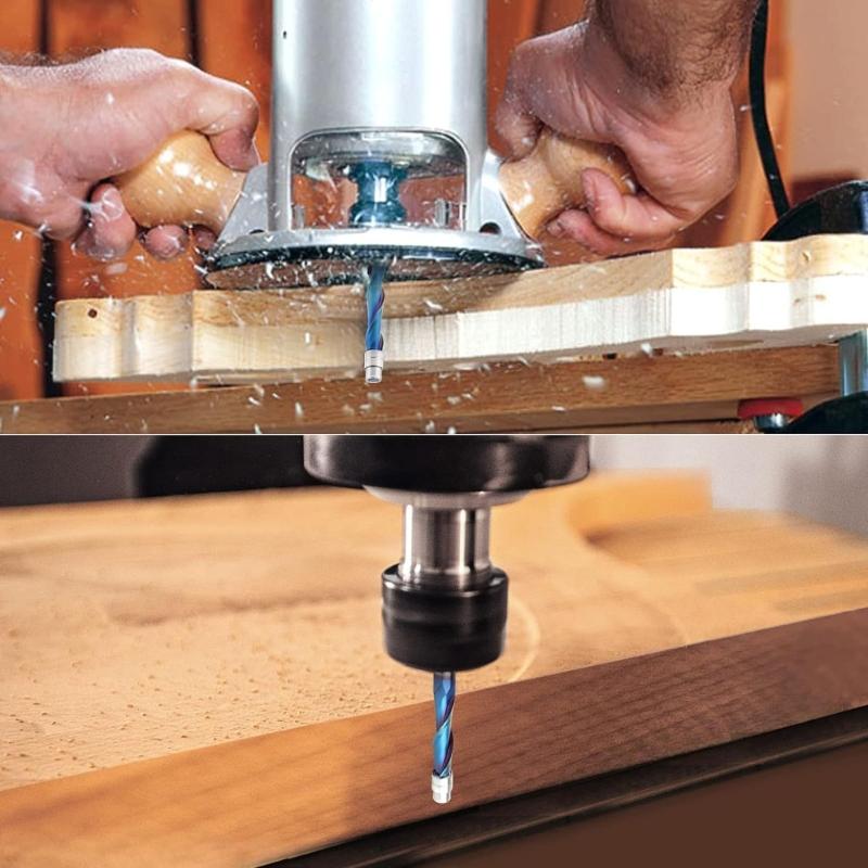 Flush Trim Router Bit Woodworking Trimmer Bit Achieve Clean Smooth Cut Spirals Design Largely Reduces Chippings