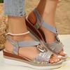Fashion Summer Ladies Imitation Strappy Slingback Sandals, Fashionable and Elegant Shoes, Fish Mouth Women's Sandals
