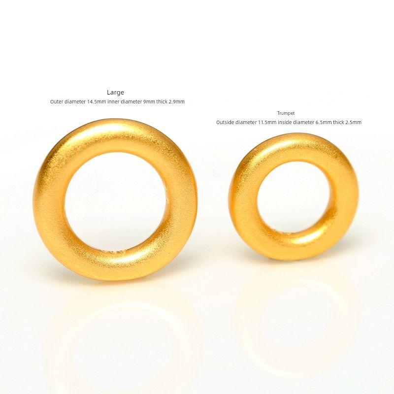 

DIY Alluvial Gold Simple Bracelet Peace Buckle Accessories Carrying Strap Flexible Ring Small size Sarkin circle one