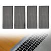 4 Stück Magnetische Bodenregister-Lüftungsgitterabdeckungen 5,5x12 Zoll Magnet PVC-Lüftungsgitternetz für Wand Decke Boden zum Auffangen von Schmutz Haaren
