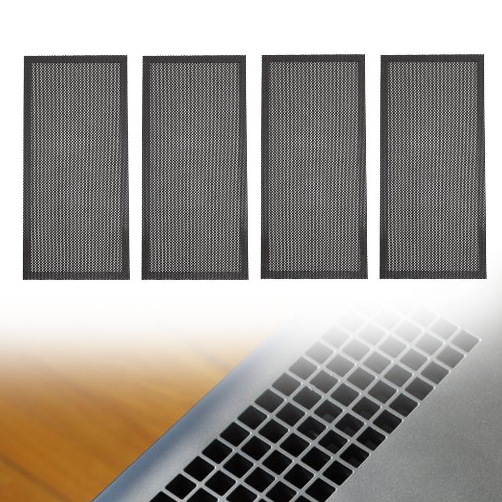 4 Stück Magnetische Bodenregister-Lüftungsgitterabdeckungen 5,5x12 Zoll Magnet PVC-Lüftungsgitternetz für Wand Decke Boden zum Auffangen von Schmutz Haaren