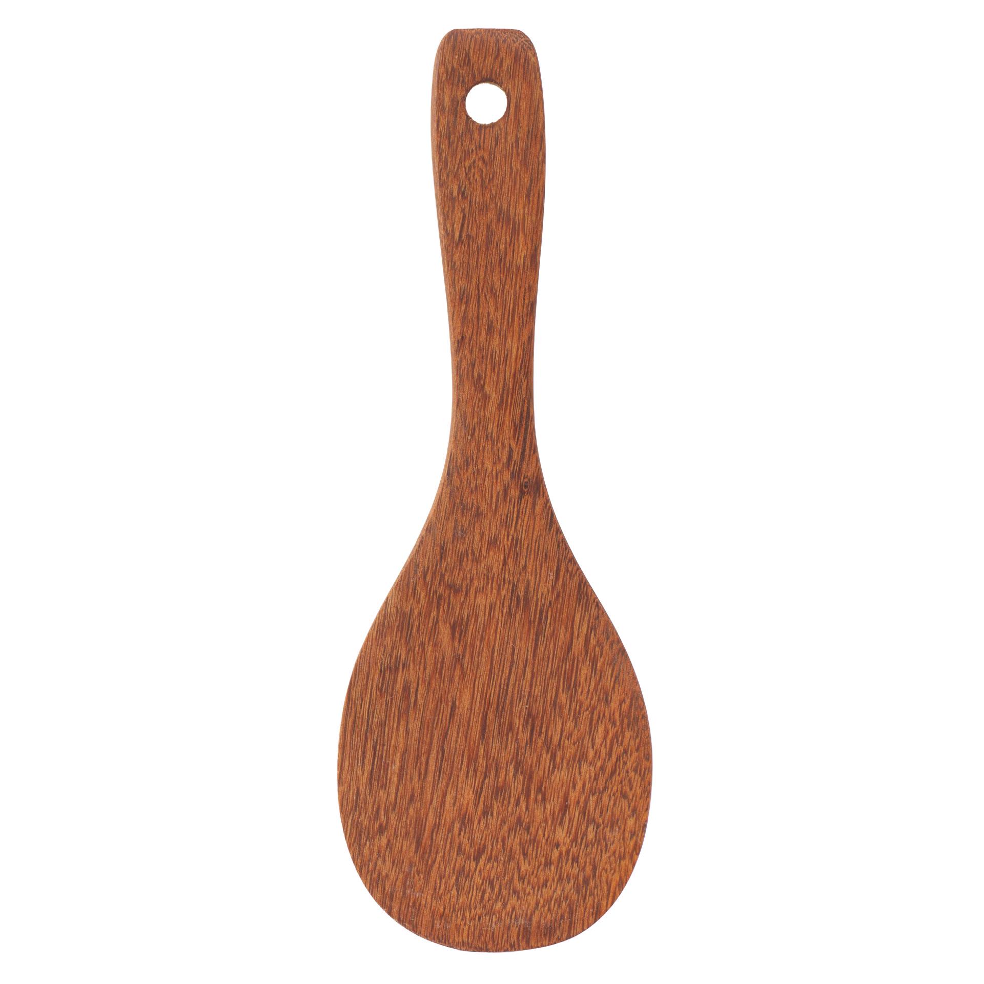 Деревянный набор кухонной утвари: Лопатка, суповая ложка и инструмент для жарки стир-фрай для куриных крылышек