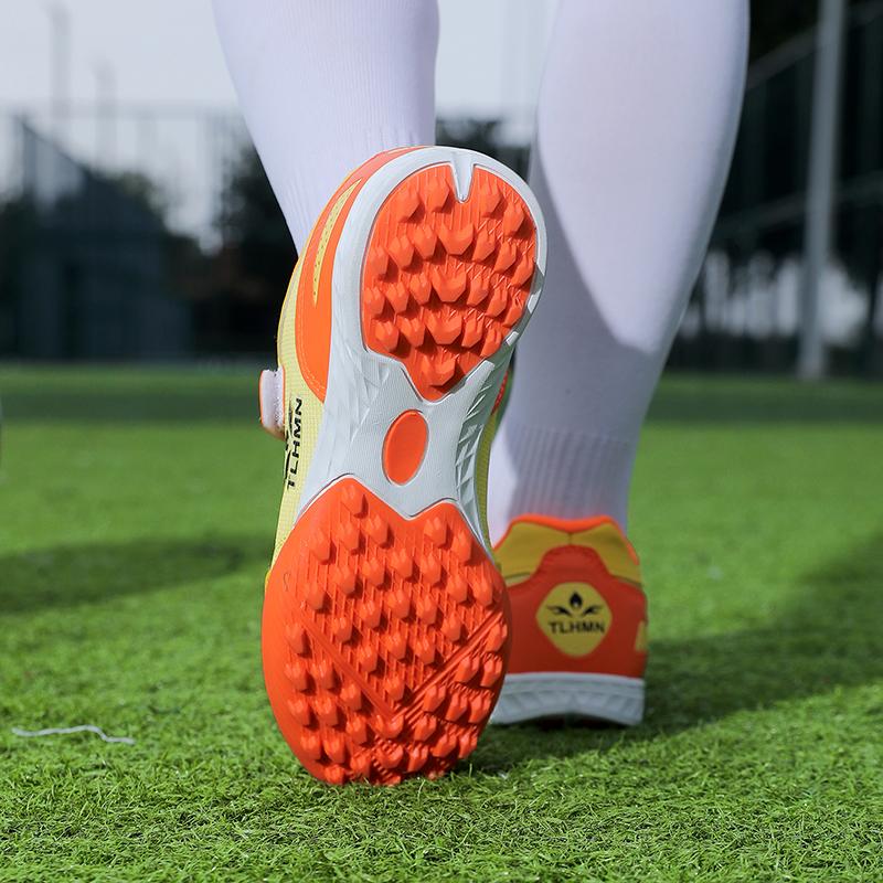 Zapatos de entrenamiento para niños y adolescentes, zapatillas de fútbol con clavos cortos, antideslizantes, resistentes al desgaste, absorbentes de golpes, de gran tamaño