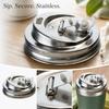 Stainless Bottle Lid Replacement, Leak- Screw- for Travel Mugs and Sports Bottles