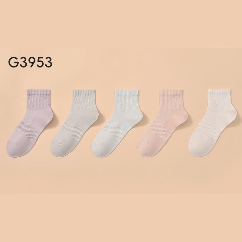 Jieliya Women s Mid-Tube Xinjiang Cotton Casual Socks G3953 (12 Pairs)