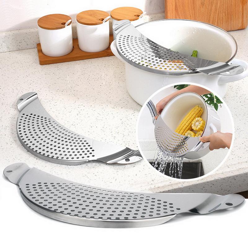Buy Pan Pot Drainer Strainer Filter Sieve Colander Kitchen Steel Plastic Casserole At Affordable Prices Price 7 Usd Free Shipping Real Reviews With Photos Joom