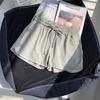 High waist elastic waist sports shorts women's loose casual outer wear summer new wide leg pants home pajama pants tide