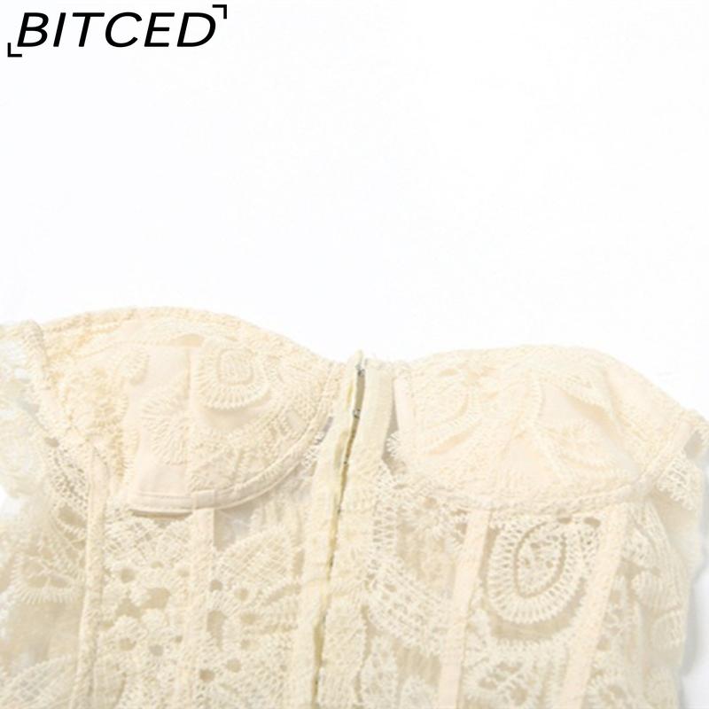 BITCED Spring Women's Solid-Color Slim-Fit Streetwear Off-the-Shoulder Halter Backless Tank Top