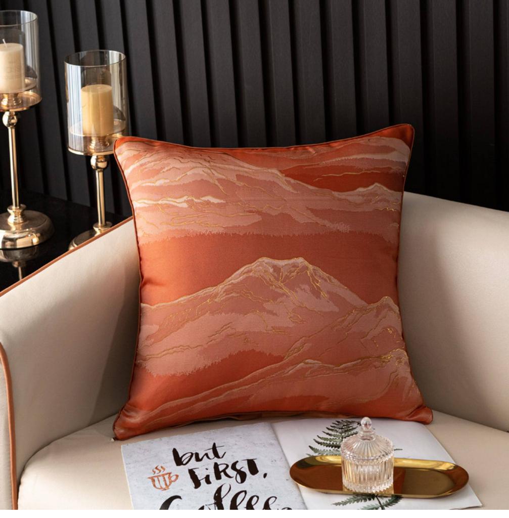 Modern Shiny Silk Throw Pillow Case Luxury Abstract Cushion Cover For Living Room Sofa Bedroom Couch Decor Pillowcases 40X40