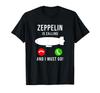 Rolig Zeppelin Ringer Dirible Zeppelin Luftskepp Zeppelin T-shirt