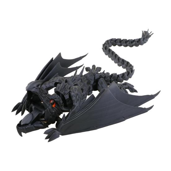3D Printed Articulated Dragon with Wings Fidget Dragon Toy with Flexible Jaw Winged Dragon Desktop Pet for Home Office Decor Stress Relief