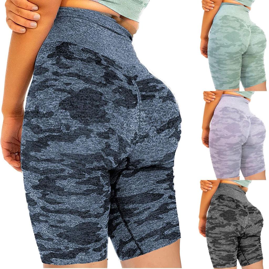 Cheap Women's Hip High Waist Printing Wrinkles Exercise Running Yoga ...