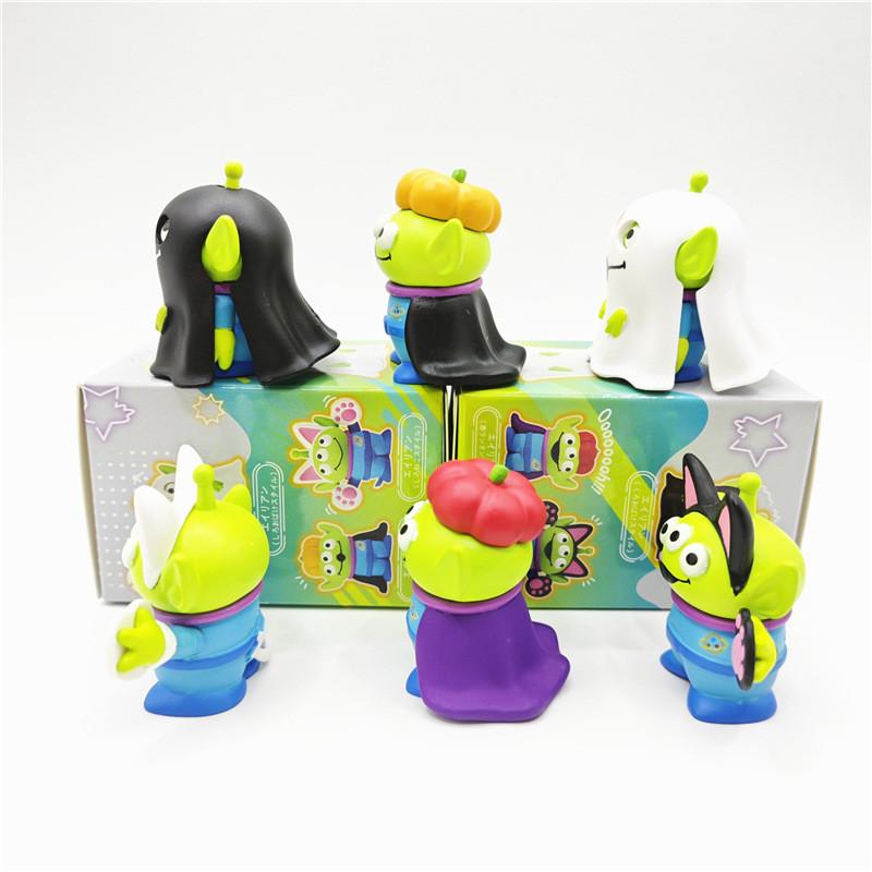 Adorable Pvc Three Eyed Ghost Figurine Blind Box Halloween Toy Model Collection