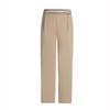 Pantalon pour femmes d'âge moyen et âgées, pantalon d'été sept quarts, pantalon droit pour maman, pantalon fin et ample à taille haute, pantalon décontracté ample